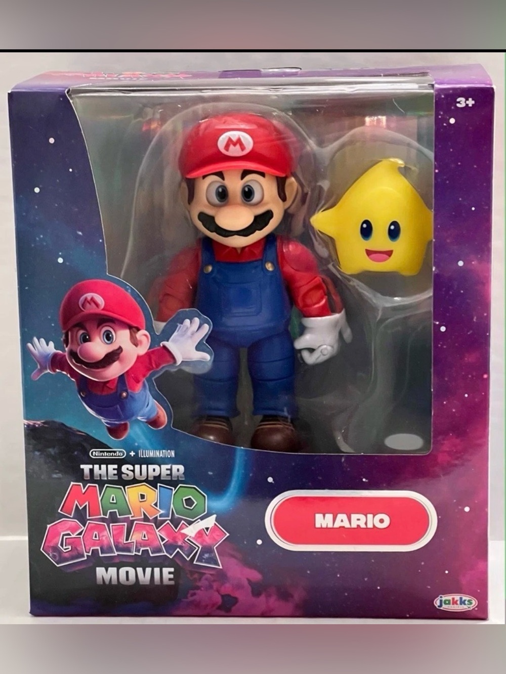 Nintendo Mario Figure with Yellow Glowing Star